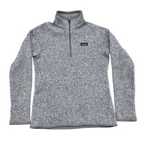 Patagonia Better Sweater 1/4 Zip Fleece Size XS Gray Women's Cozy Outdoor